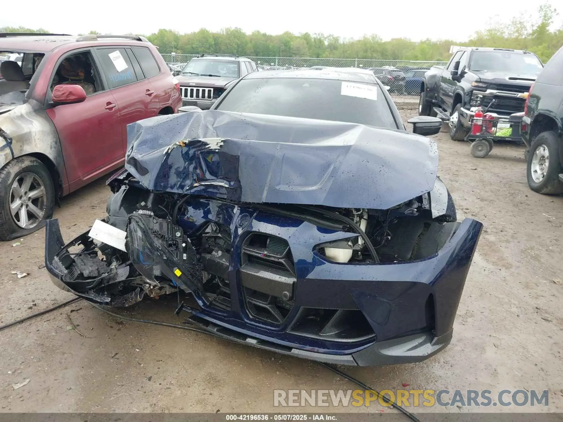 6 Photograph of a damaged car WBS43AZ07RCR10248 BMW M4 2024