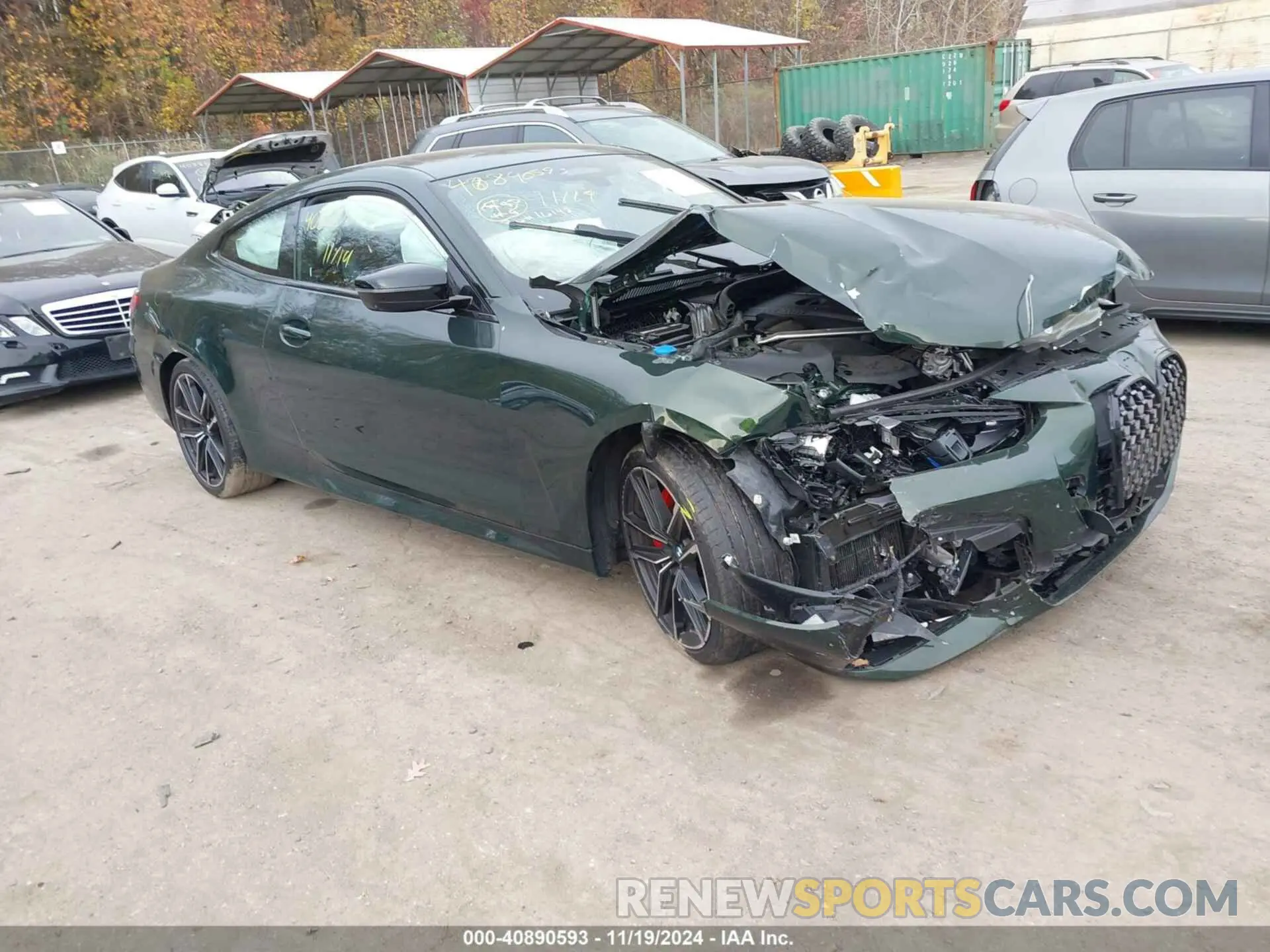 1 Photograph of a damaged car WBA13AR0XNCH73696 BMW M440I 2022