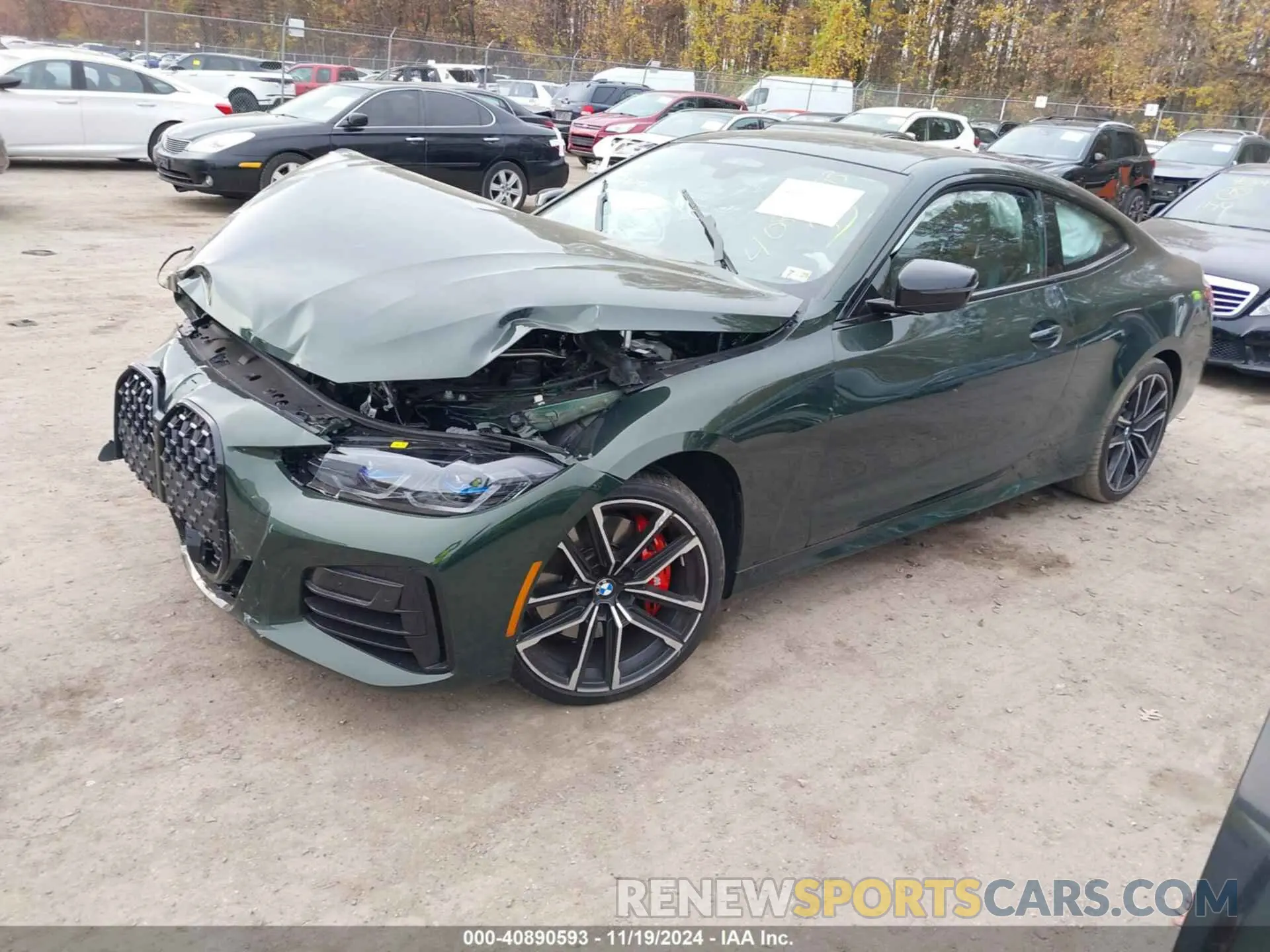 2 Photograph of a damaged car WBA13AR0XNCH73696 BMW M440I 2022