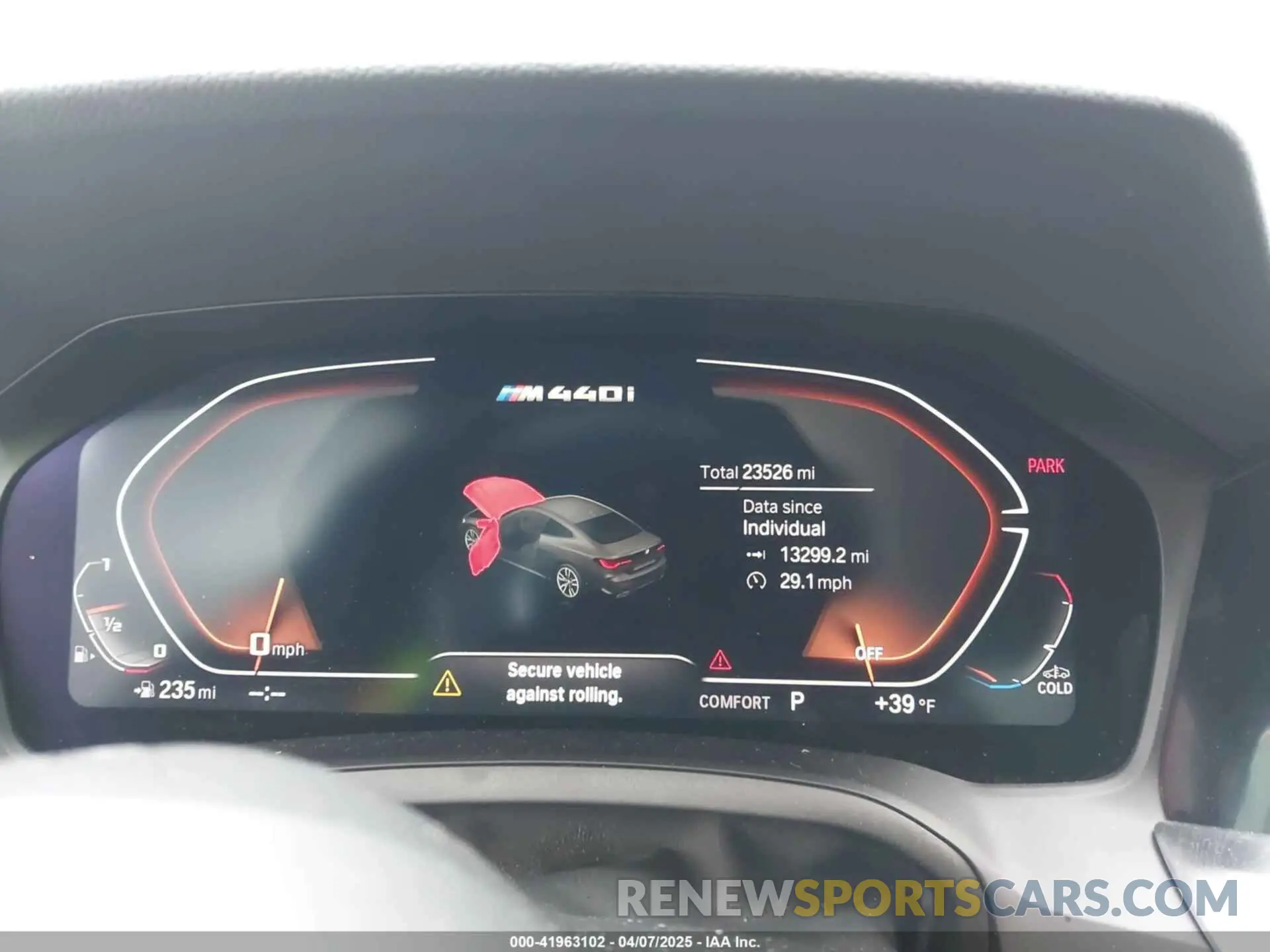 7 Фотография поврежденного автомобиля WBA13AR07PCL27599 BMW M440I 2023