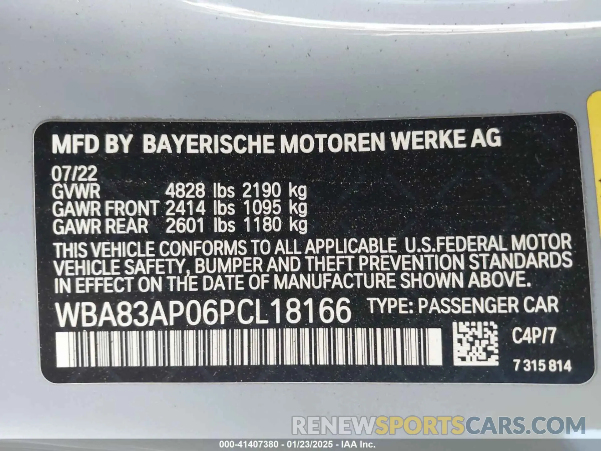 9 Photograph of a damaged car WBA83AP06PCL18166 BMW M440I 2023