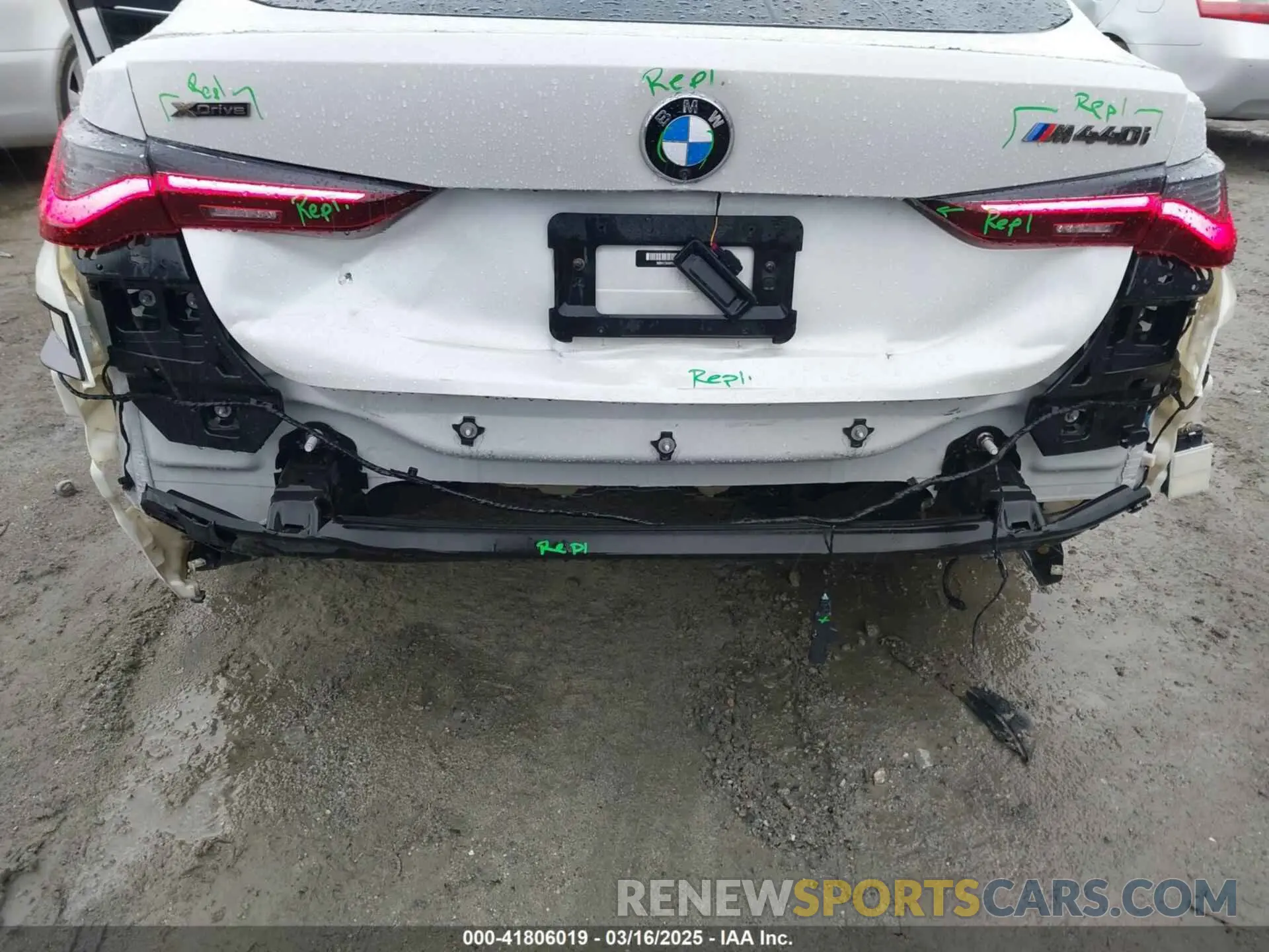 6 Фотография поврежденного автомобиля WBA13AW09NFM30121 BMW M440I GRAN COUPE 2022