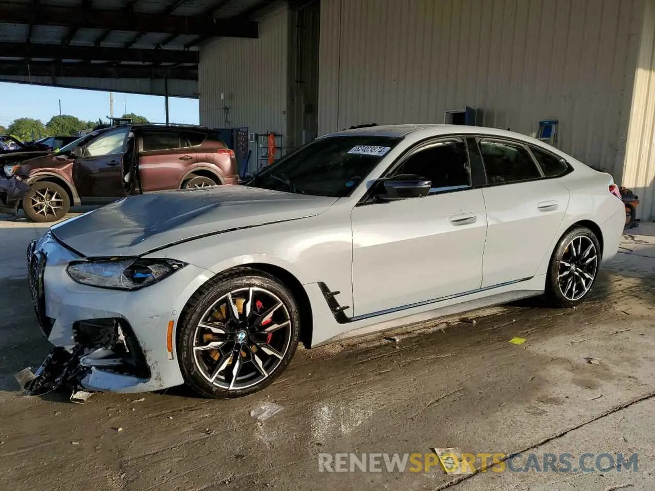 1 Фотография поврежденного автомобиля WBA13AW06NFM38130 BMW M440XI GRA 2022