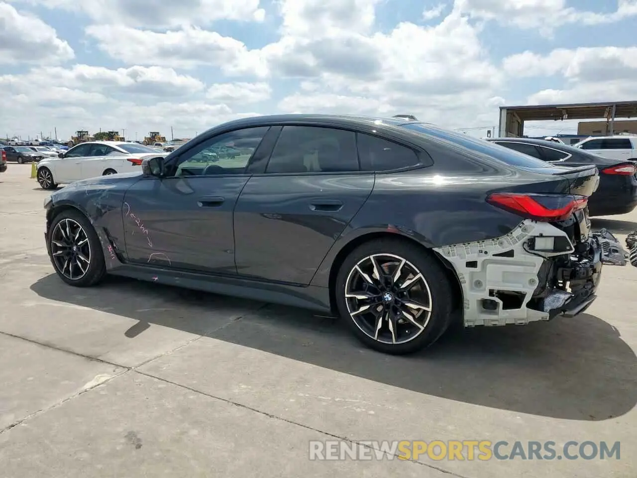2 Фотография поврежденного автомобиля WBA13AW01RFT30780 BMW M440XI GRA 2024