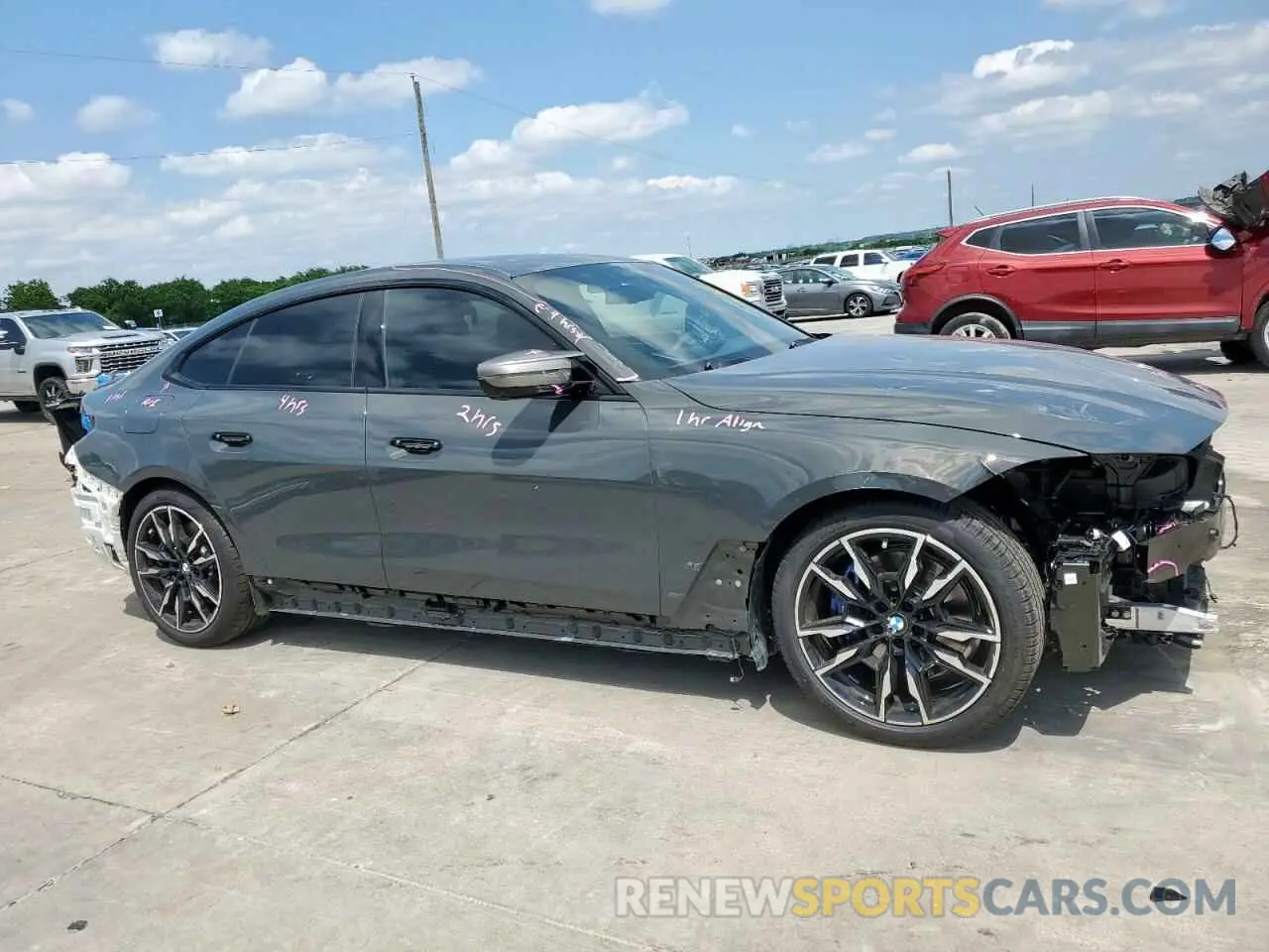4 Фотография поврежденного автомобиля WBA13AW01RFT30780 BMW M440XI GRA 2024