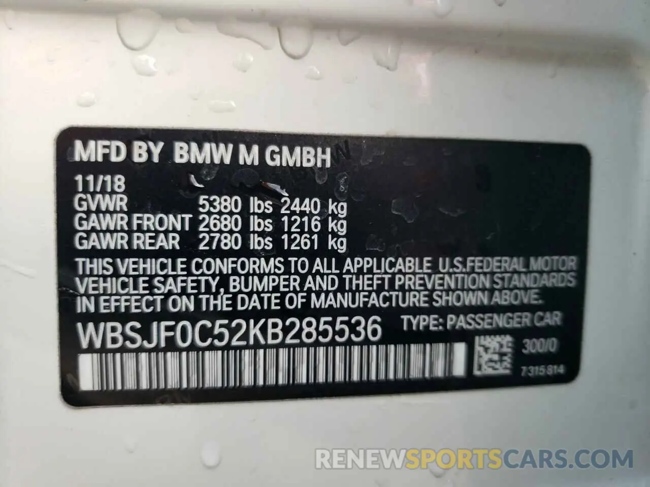 13 Фотография поврежденного автомобиля WBSJF0C52KB285536 BMW M5 2019