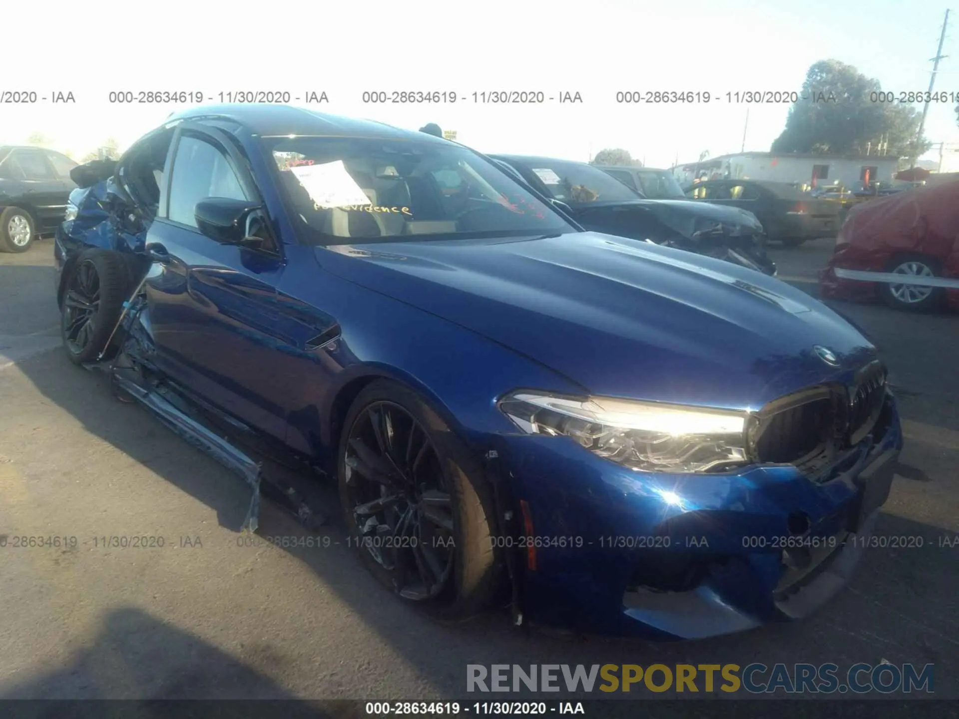 1 Photograph of a damaged car WBSJF0C56KB447359 BMW M5 2019