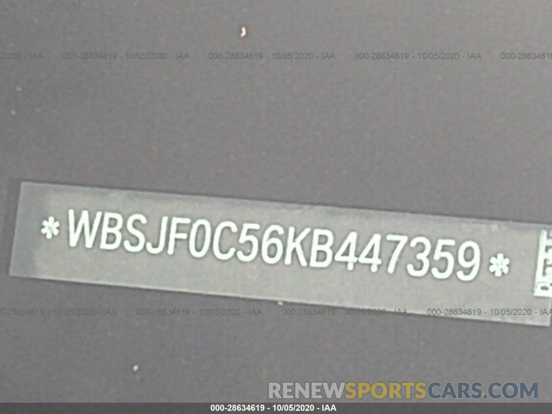 9 Photograph of a damaged car WBSJF0C56KB447359 BMW M5 2019