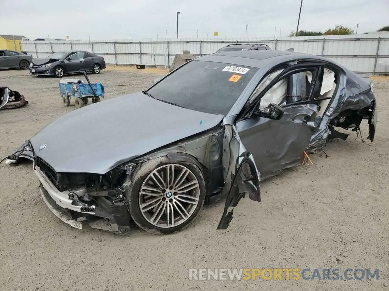 1 Photograph of a damaged car WBAJS7C0XLCD51486 BMW M5 2020
