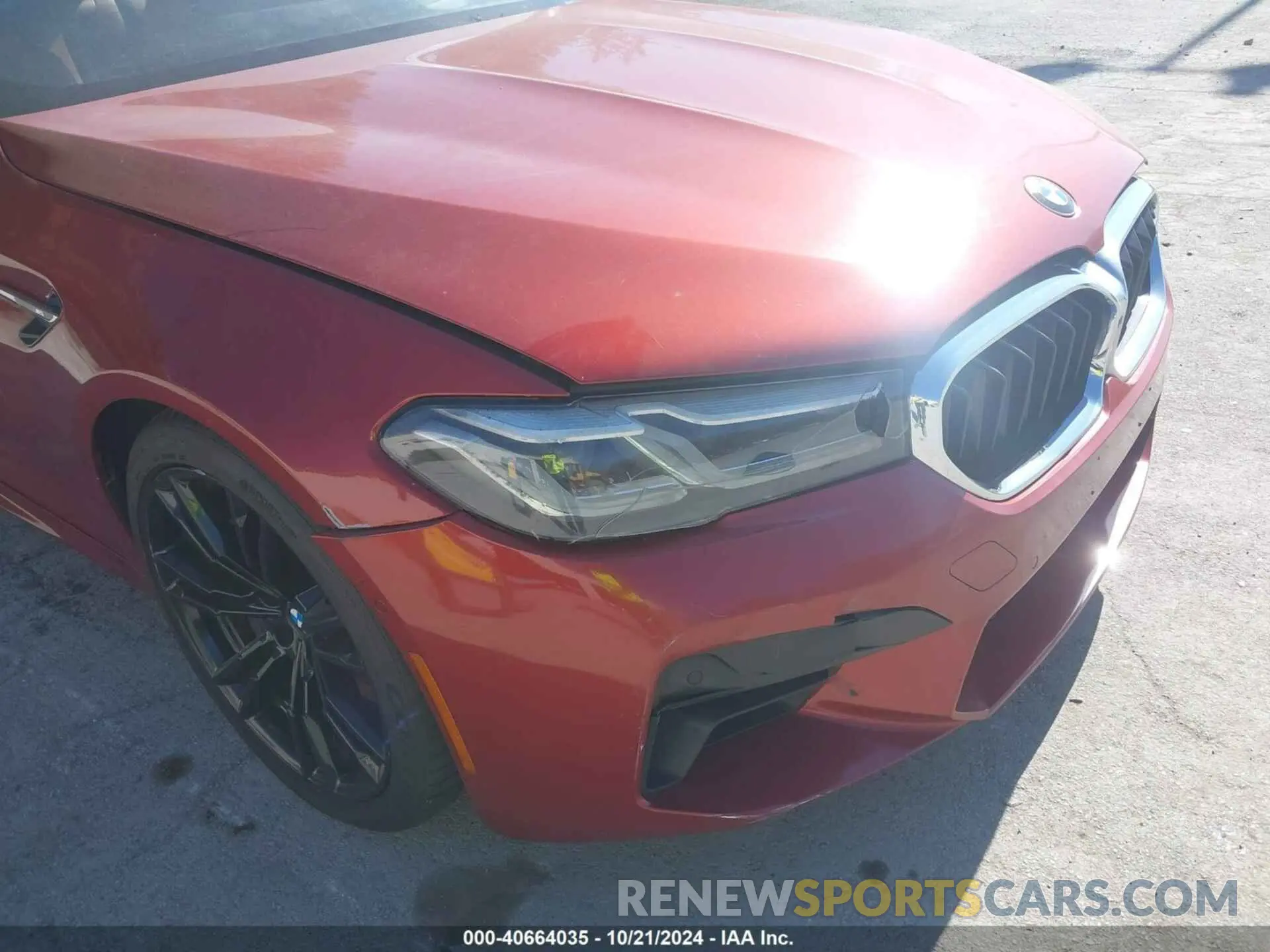 6 Photograph of a damaged car WBS83CH02MCF25335 BMW M5 2021