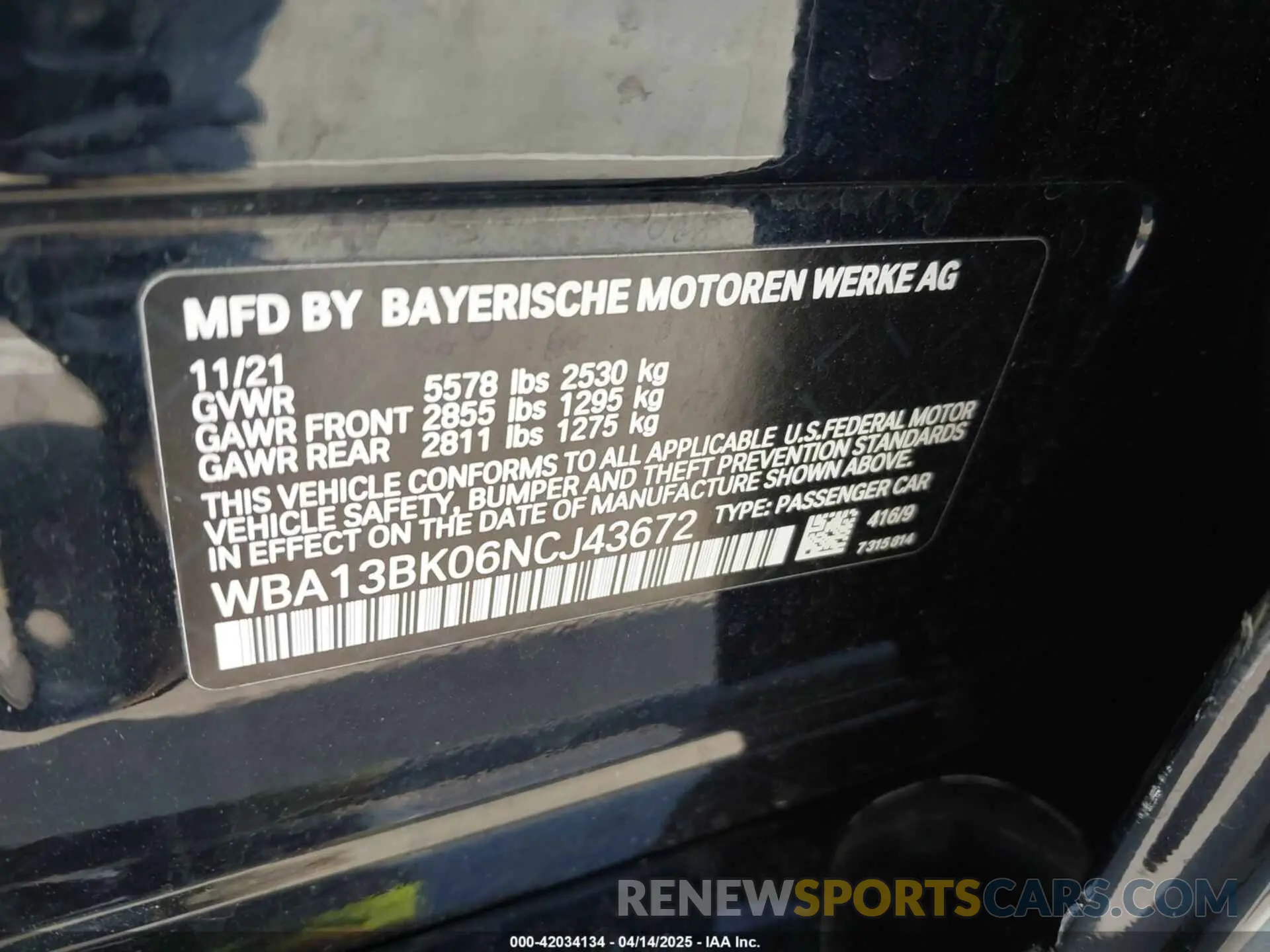 9 Photograph of a damaged car WBA13BK06NCJ43672 BMW M550 2022