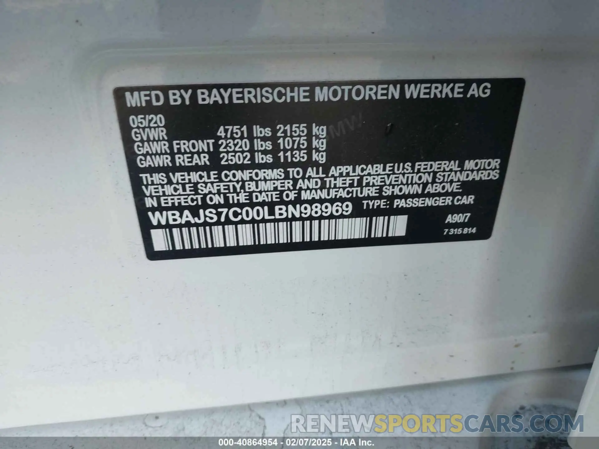 9 Фотография поврежденного автомобиля WBAJB9C51KB464204 BMW M550I 2019