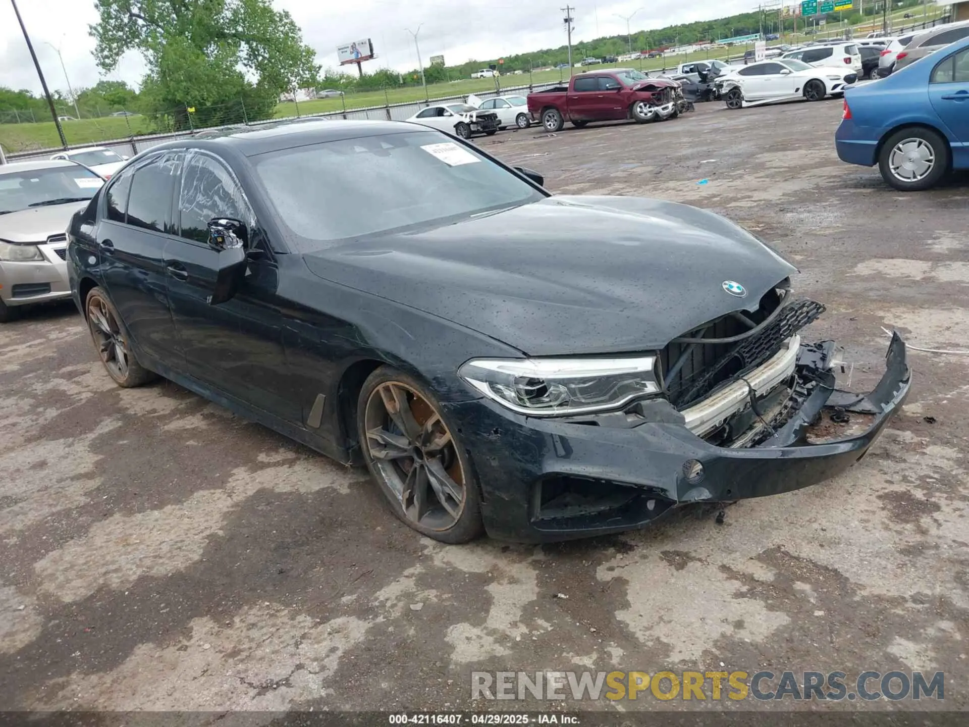 1 Photograph of a damaged car WBAJB9C53KB464754 BMW M550I 2019