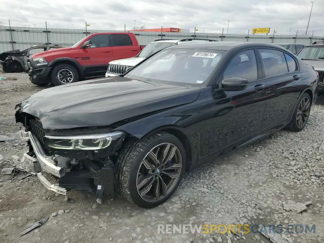 1 Фотография поврежденного автомобиля WBA7U6C06NCK59421 BMW M7 2022