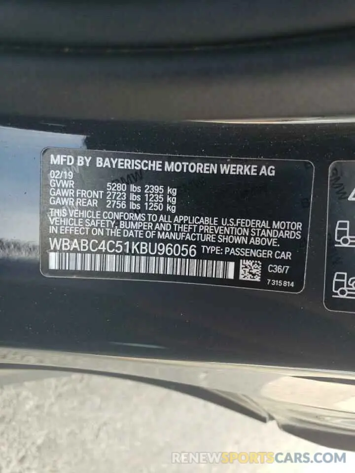 12 Photograph of a damaged car WBABC4C51KBU96056 BMW M8 2019