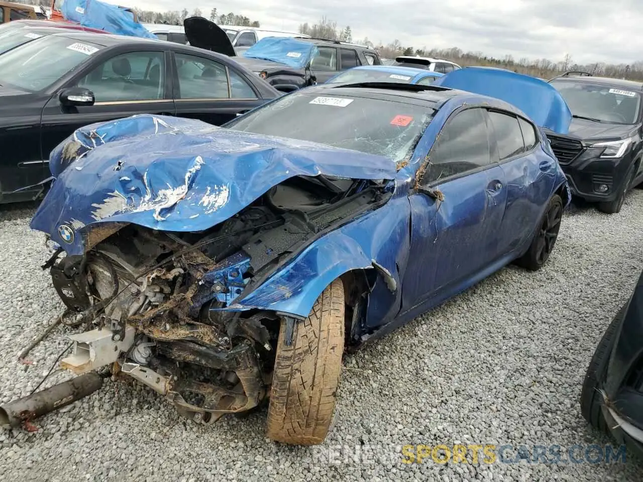 1 Photograph of a damaged car WBAGV8C03LCE29002 BMW M8 2020
