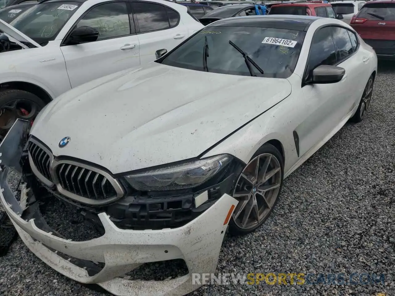 2 Photograph of a damaged car WBAGV8C04LBP49030 BMW M8 2020