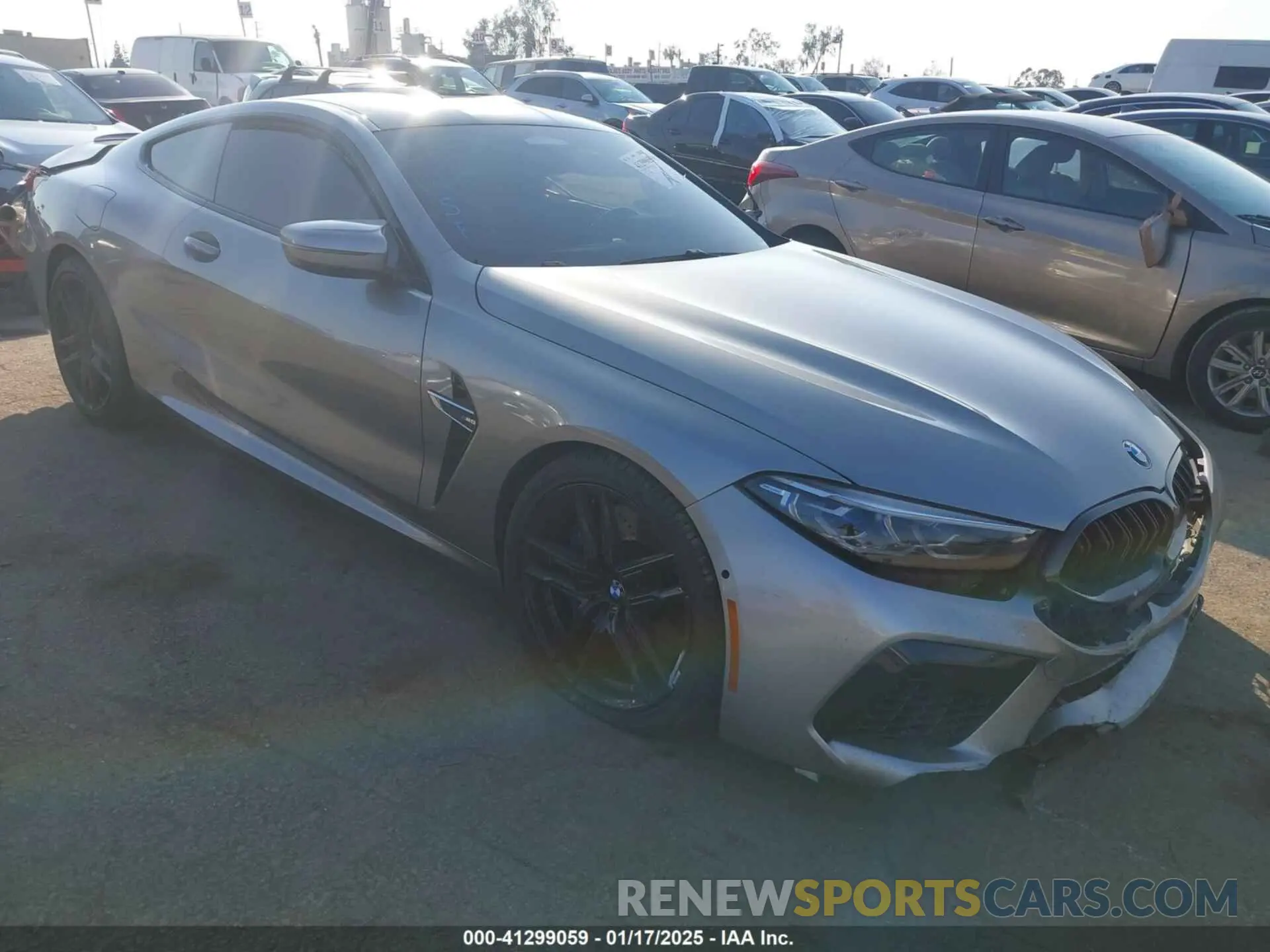 1 Photograph of a damaged car WBSAE0C00LCD21181 BMW M8 2020