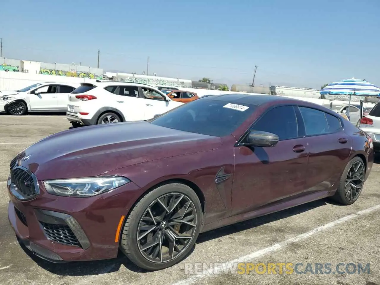 1 Photograph of a damaged car WBSGV0C01LBT81631 BMW M8 2020