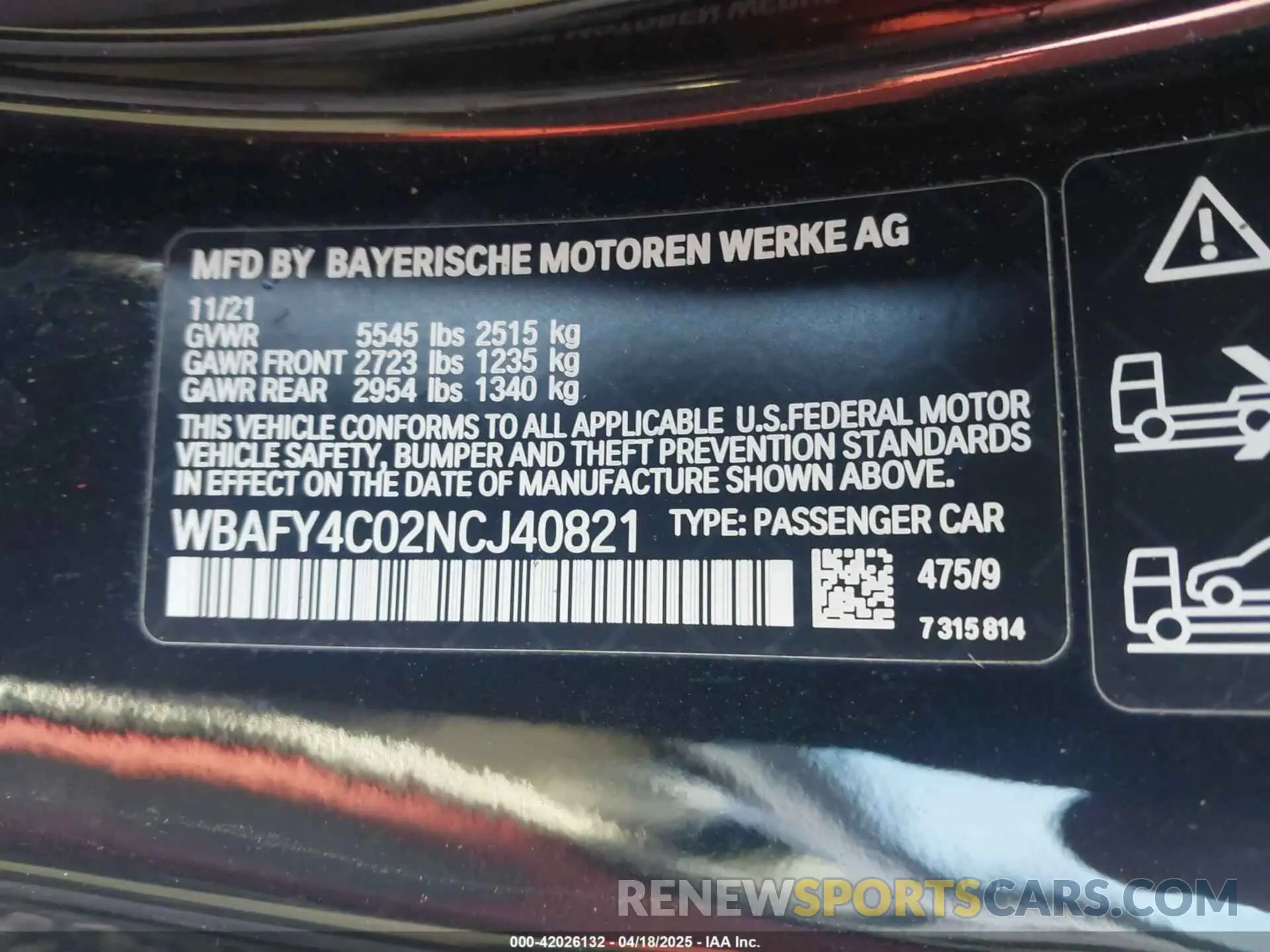 9 Фотография поврежденного автомобиля WBAFY4C02NCJ40821 BMW M850I 2022