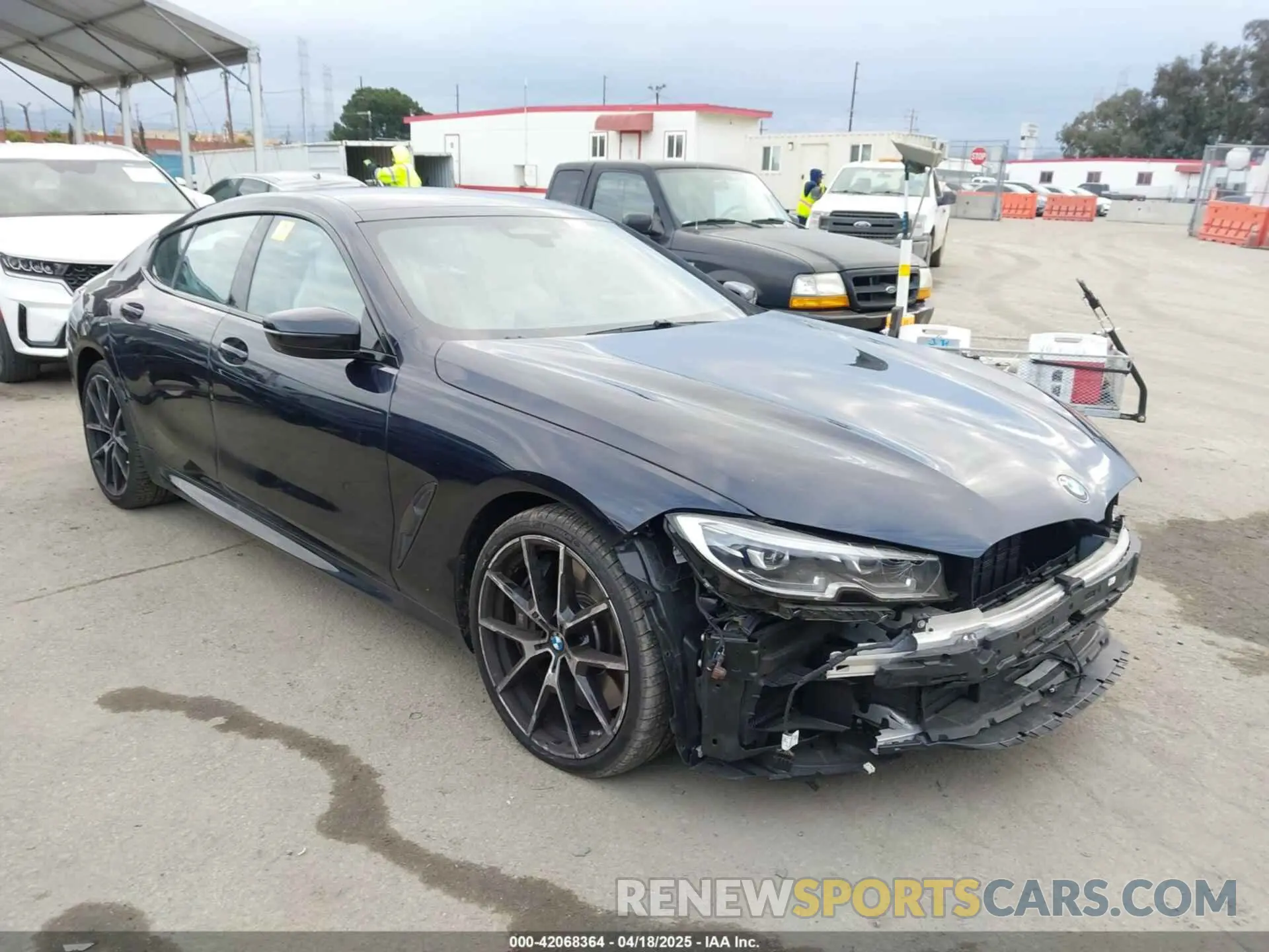 1 Photograph of a damaged car WBAGV8C02RCR25432 BMW M850I GRAN COUPE 2024