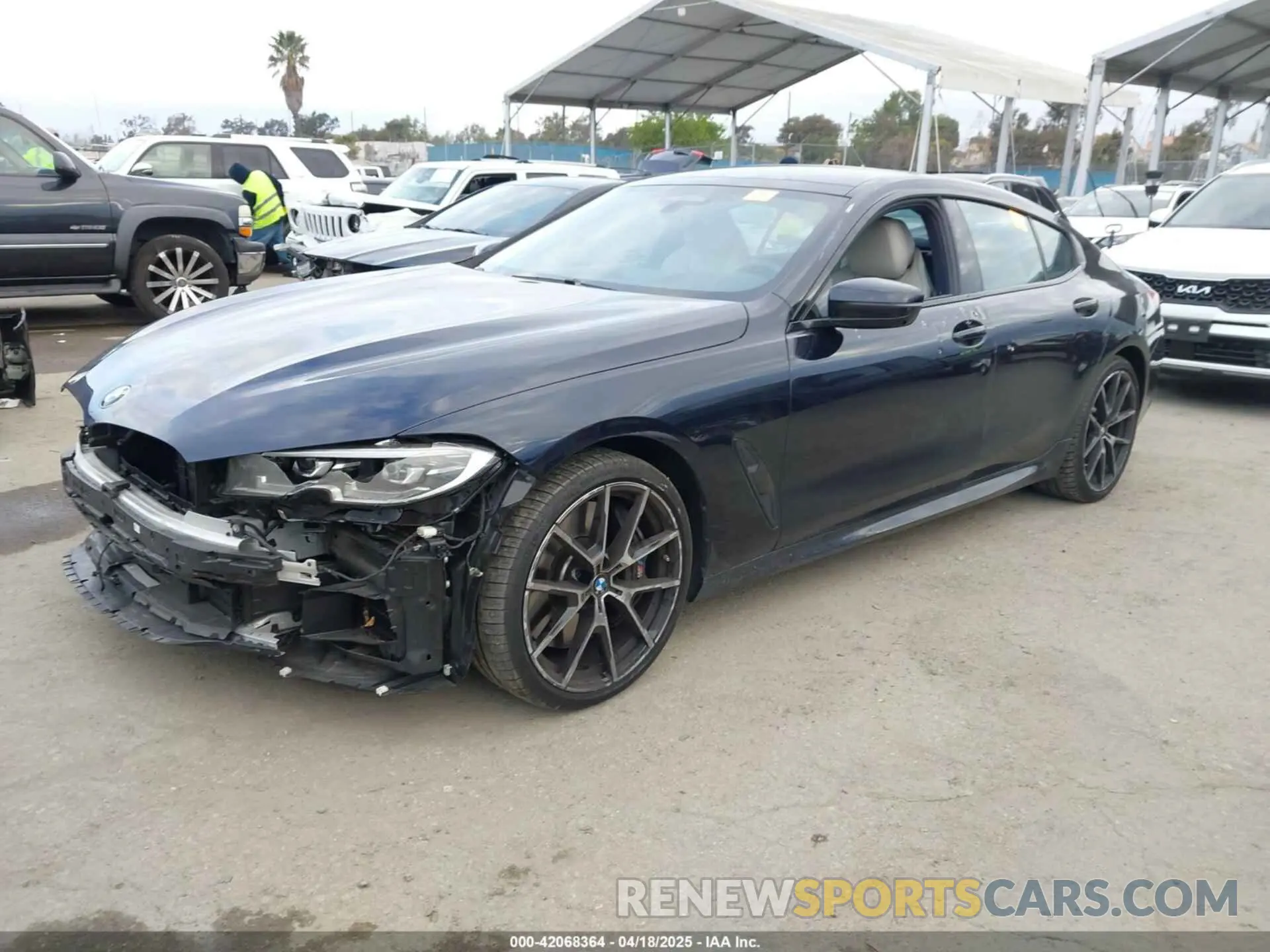 2 Photograph of a damaged car WBAGV8C02RCR25432 BMW M850I GRAN COUPE 2024