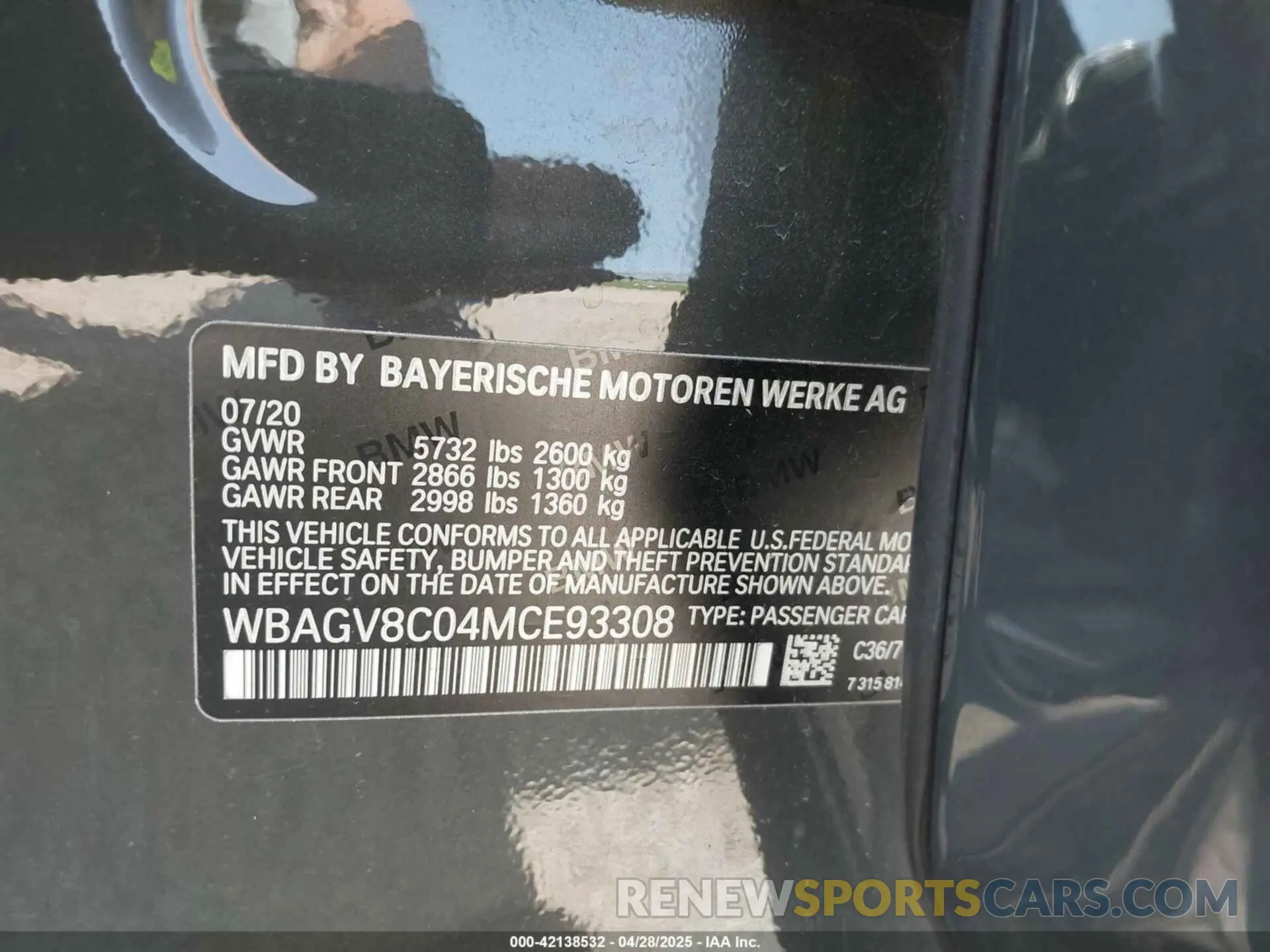 9 Фотография поврежденного автомобиля WBAGV8C04MCE93308 BMW M850I GTAN COUPE 2021