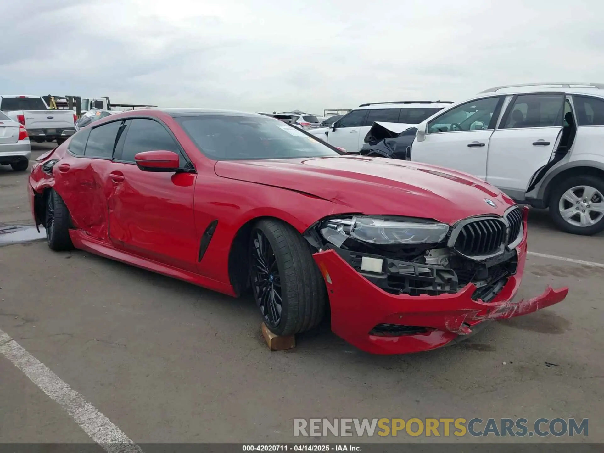 1 Фотография поврежденного автомобиля WBAGV8C04NCH90015 BMW M850I GTAN COUPE 2022