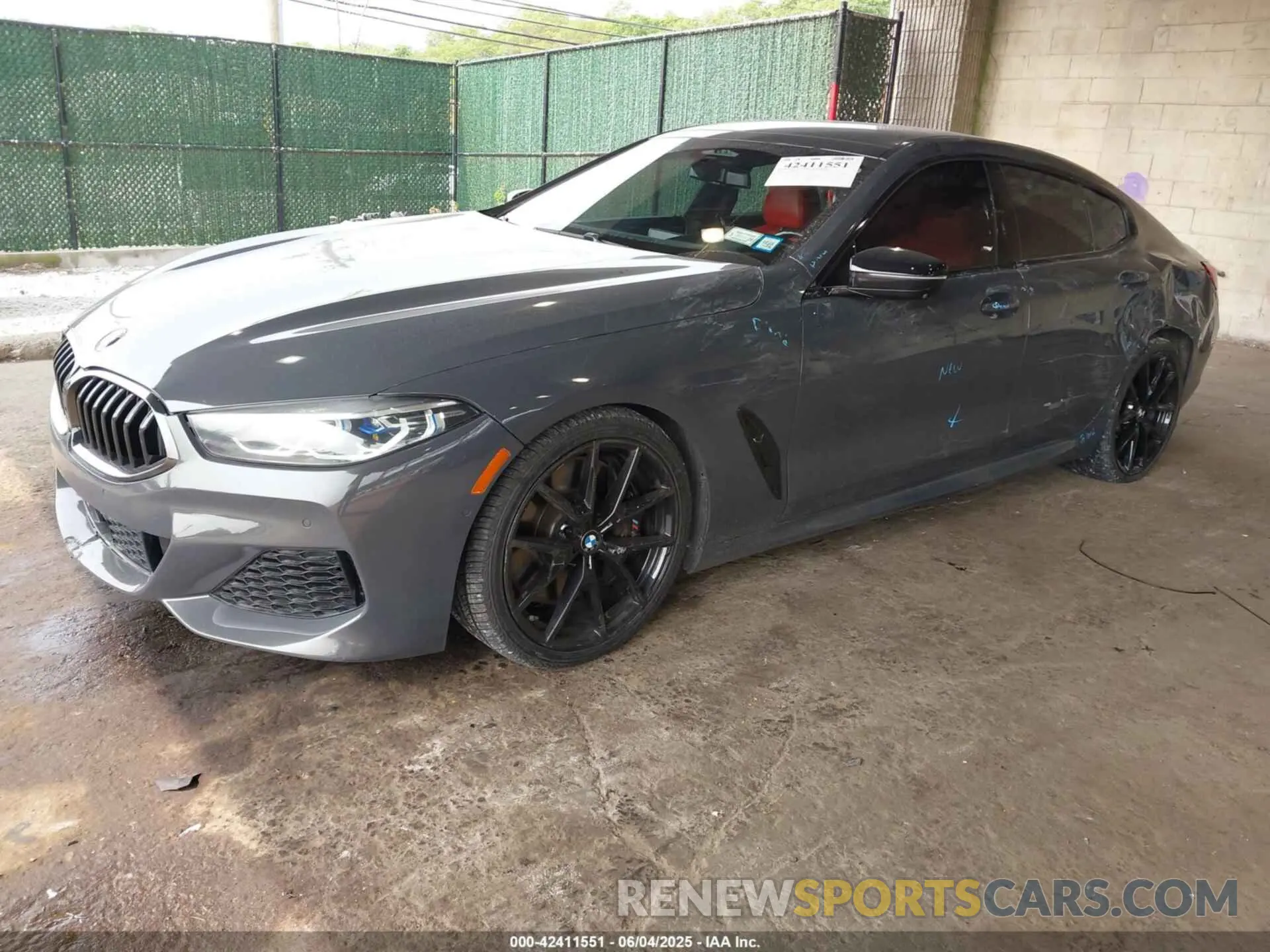 2 Photograph of a damaged car WBAGV8C0XNCH43670 BMW M850I GTAN COUPE 2022