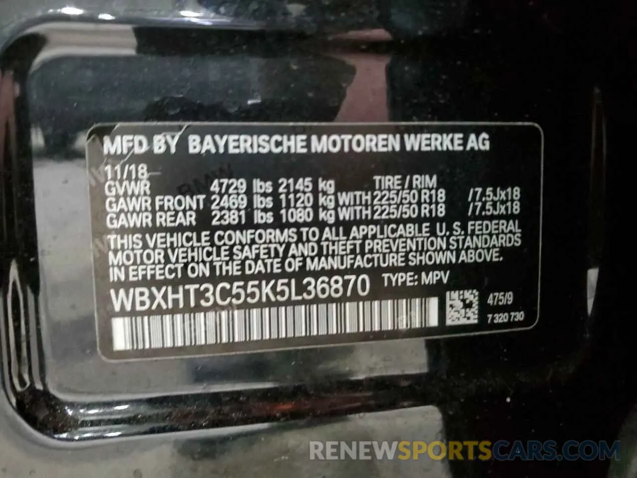 13 Фотография поврежденного автомобиля WBXHT3C55K5L36870 BMW X1 2019