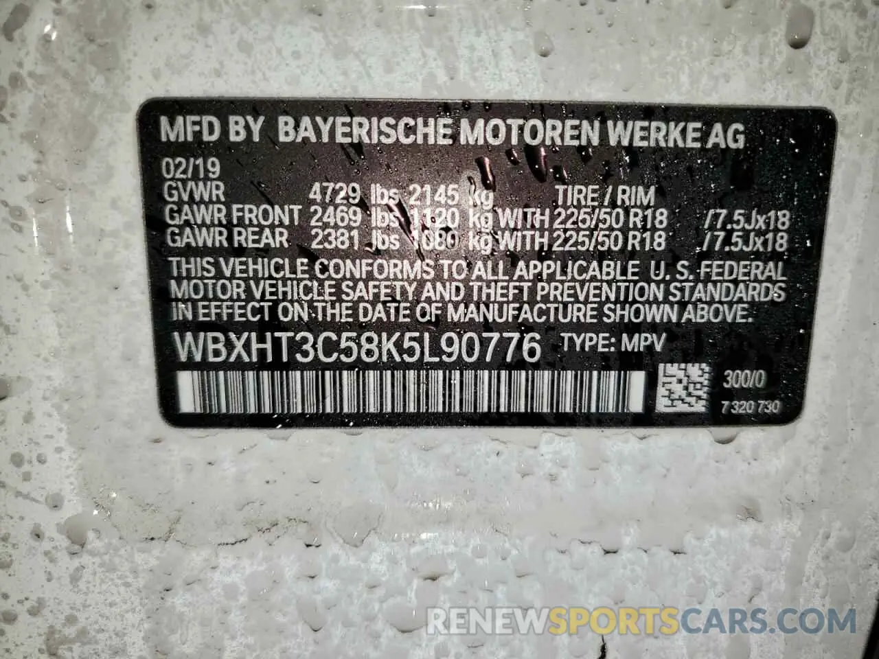 14 Фотография поврежденного автомобиля WBXHT3C58K5L90776 BMW X1 2019