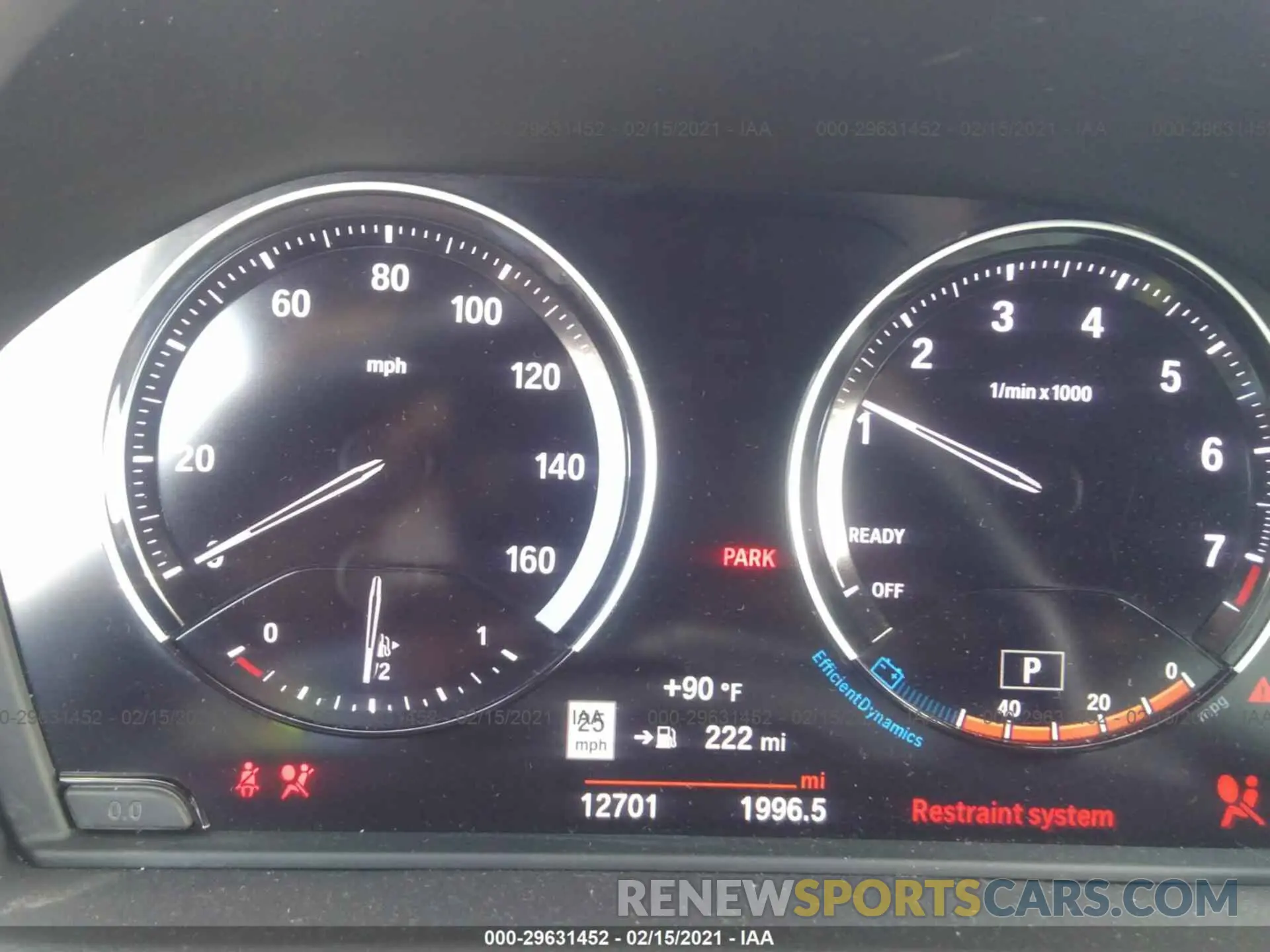 7 Photograph of a damaged car WBXHU7C56K3H46385 BMW X1 2019