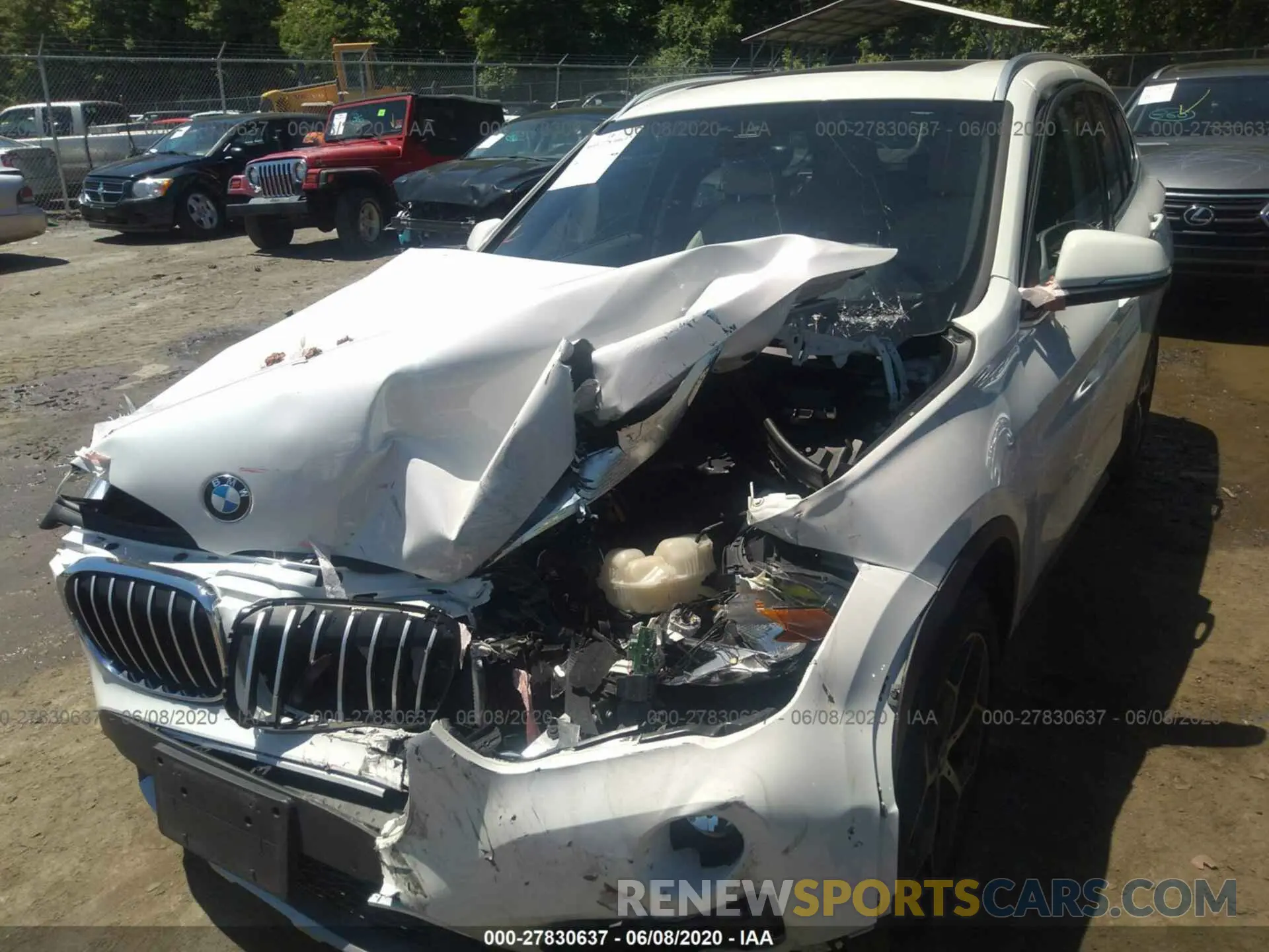 6 Photograph of a damaged car WBXHU7C58K3H44377 BMW X1 2019