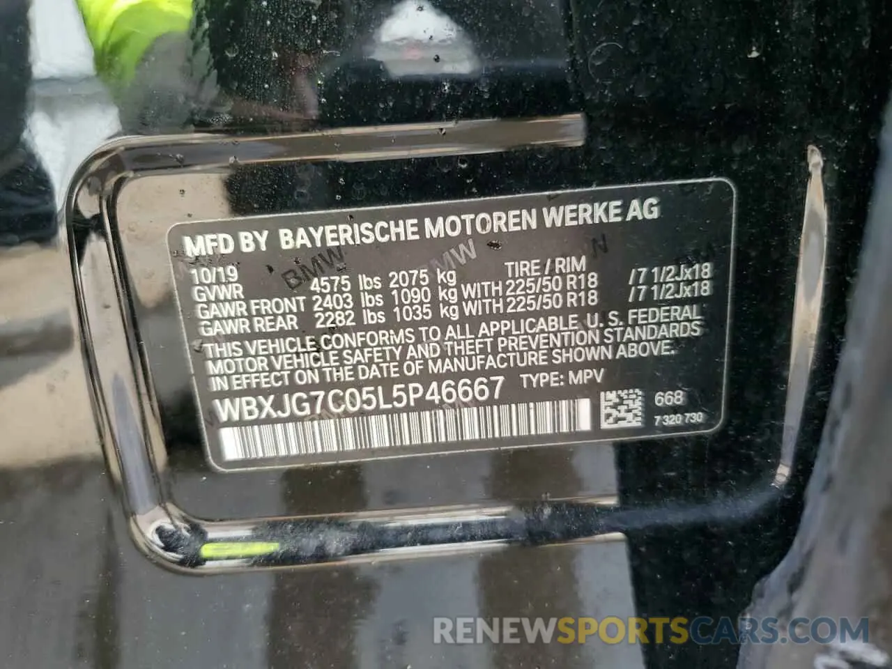 12 Photograph of a damaged car WBXJG7C05L5P46667 BMW X1 2020