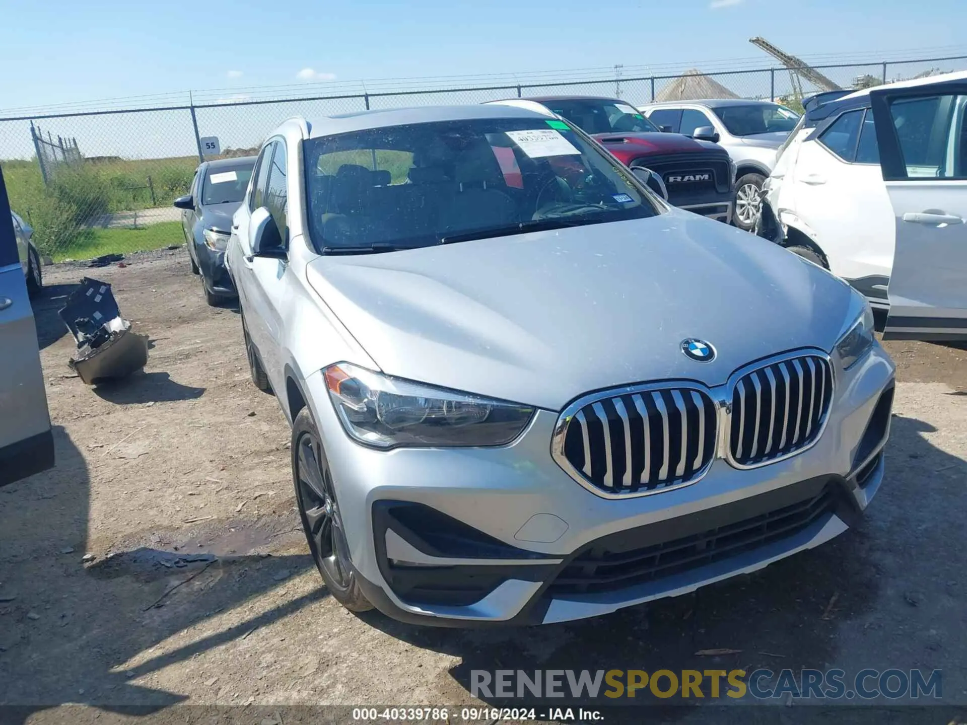 1 Photograph of a damaged car WBXJG7C0XL5R61316 BMW X1 2020
