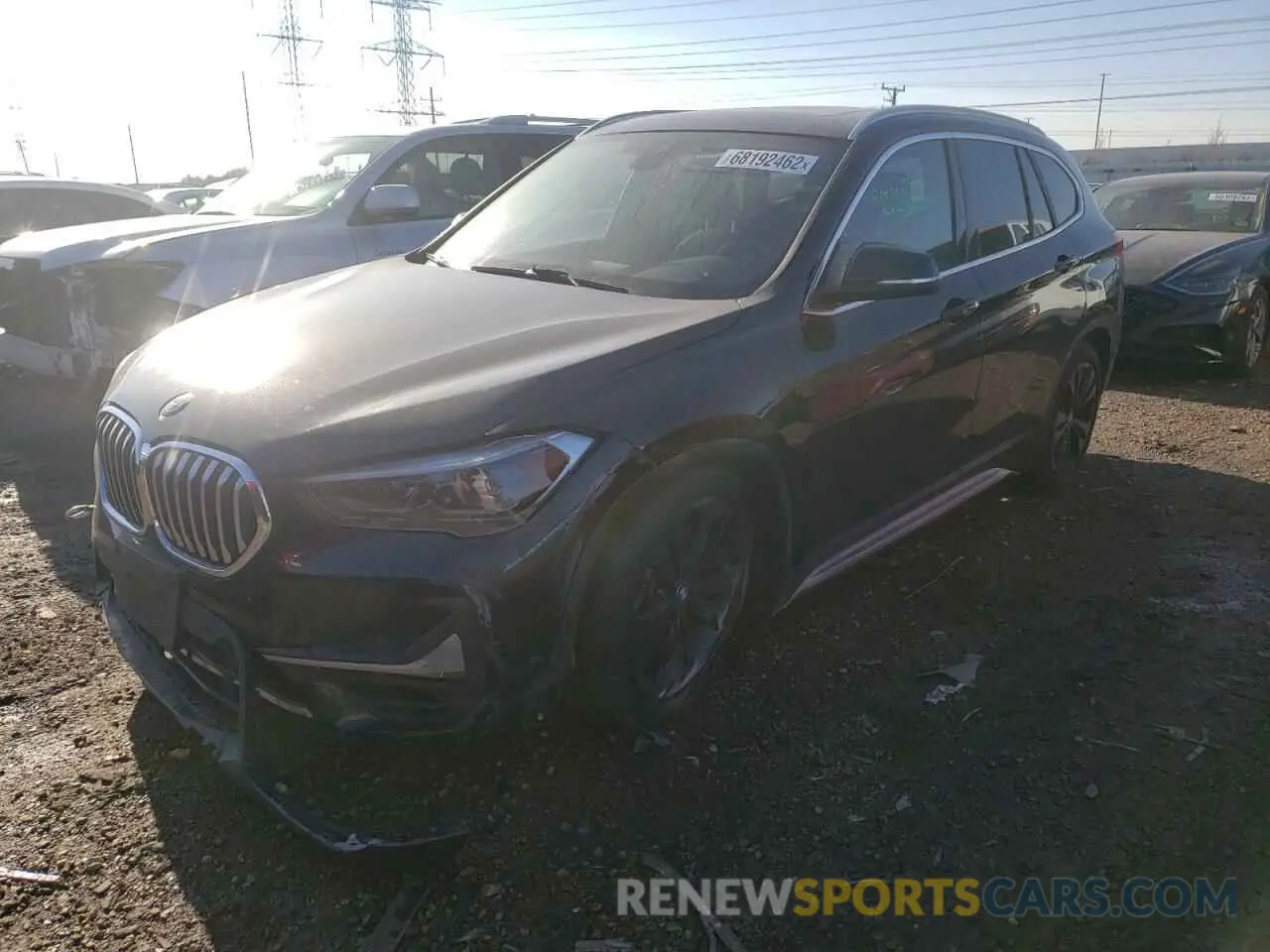1 Фотография поврежденного автомобиля WBXJG9C01L5R68795 BMW X1 2020