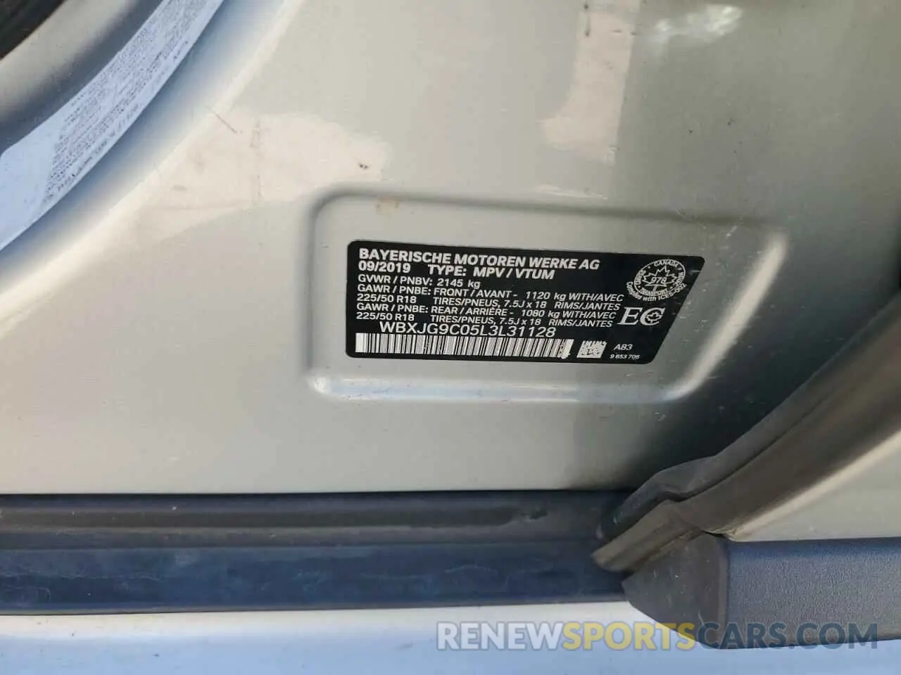 14 Фотография поврежденного автомобиля WBXJG9C05L3L31128 BMW X1 2020