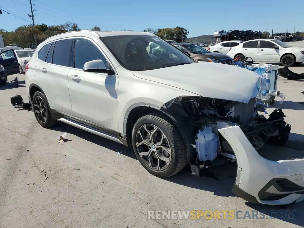 4 Фотография поврежденного автомобиля WBXJG7C02M5U40141 BMW X1 2021