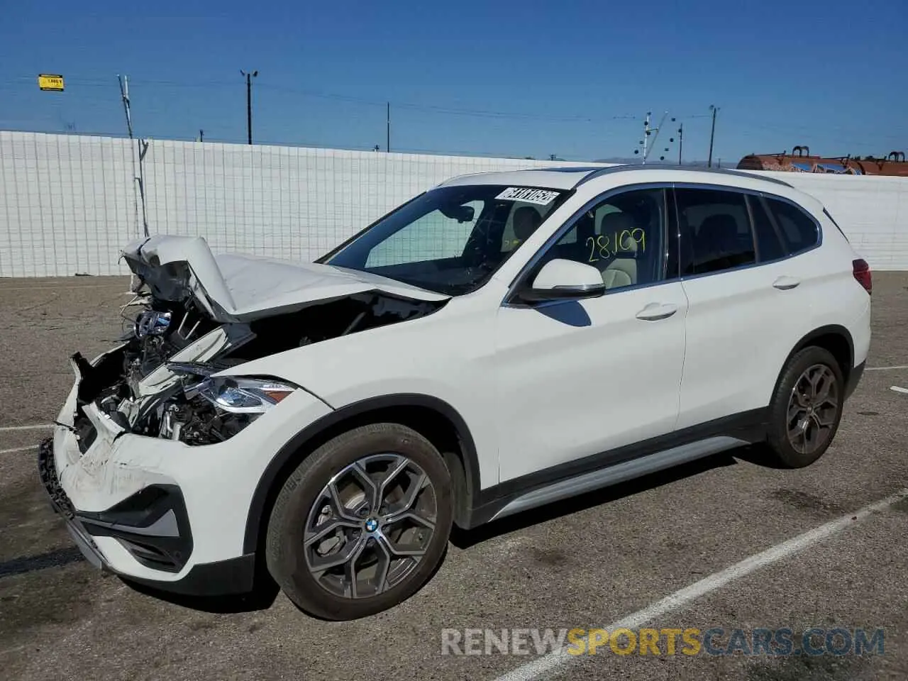 1 Photograph of a damaged car WBXJG7C03M5S95336 BMW X1 2021