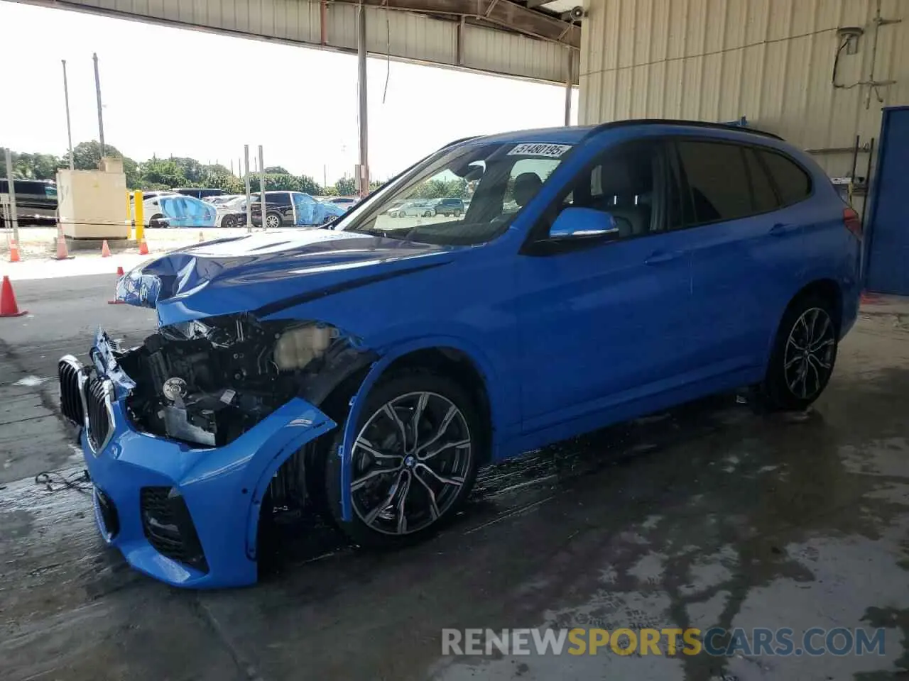 1 Photograph of a damaged car WBXJG7C05M5U02743 BMW X1 2021