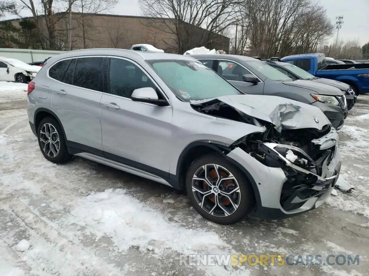 4 Photograph of a damaged car WBXJG9C02M5T38320 BMW X1 2021