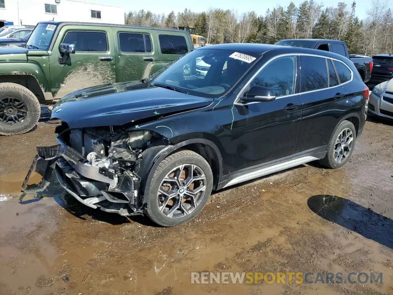 1 Photograph of a damaged car WBXJG9C03M5U08214 BMW X1 2021