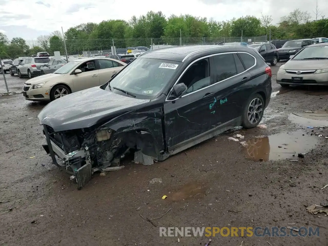 1 Photograph of a damaged car WBXJG9C05M5T03982 BMW X1 2021