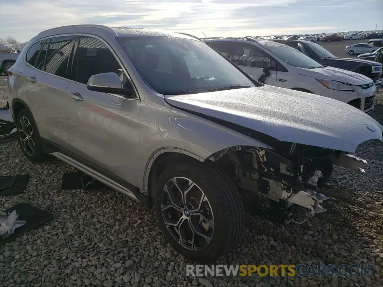 1 Photograph of a damaged car WBXJG9C06M5S51259 BMW X1 2021