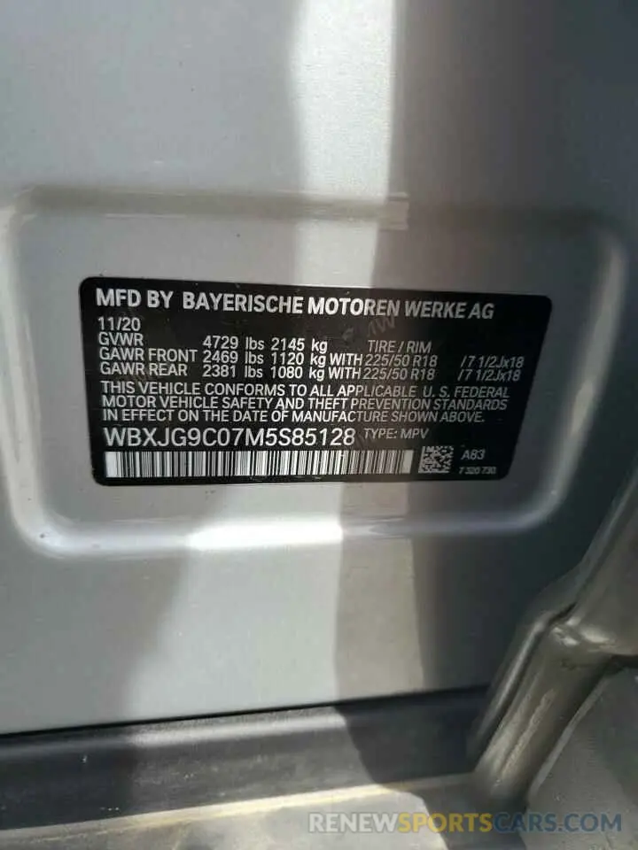 13 Фотография поврежденного автомобиля WBXJG9C07M5S85128 BMW X1 2021