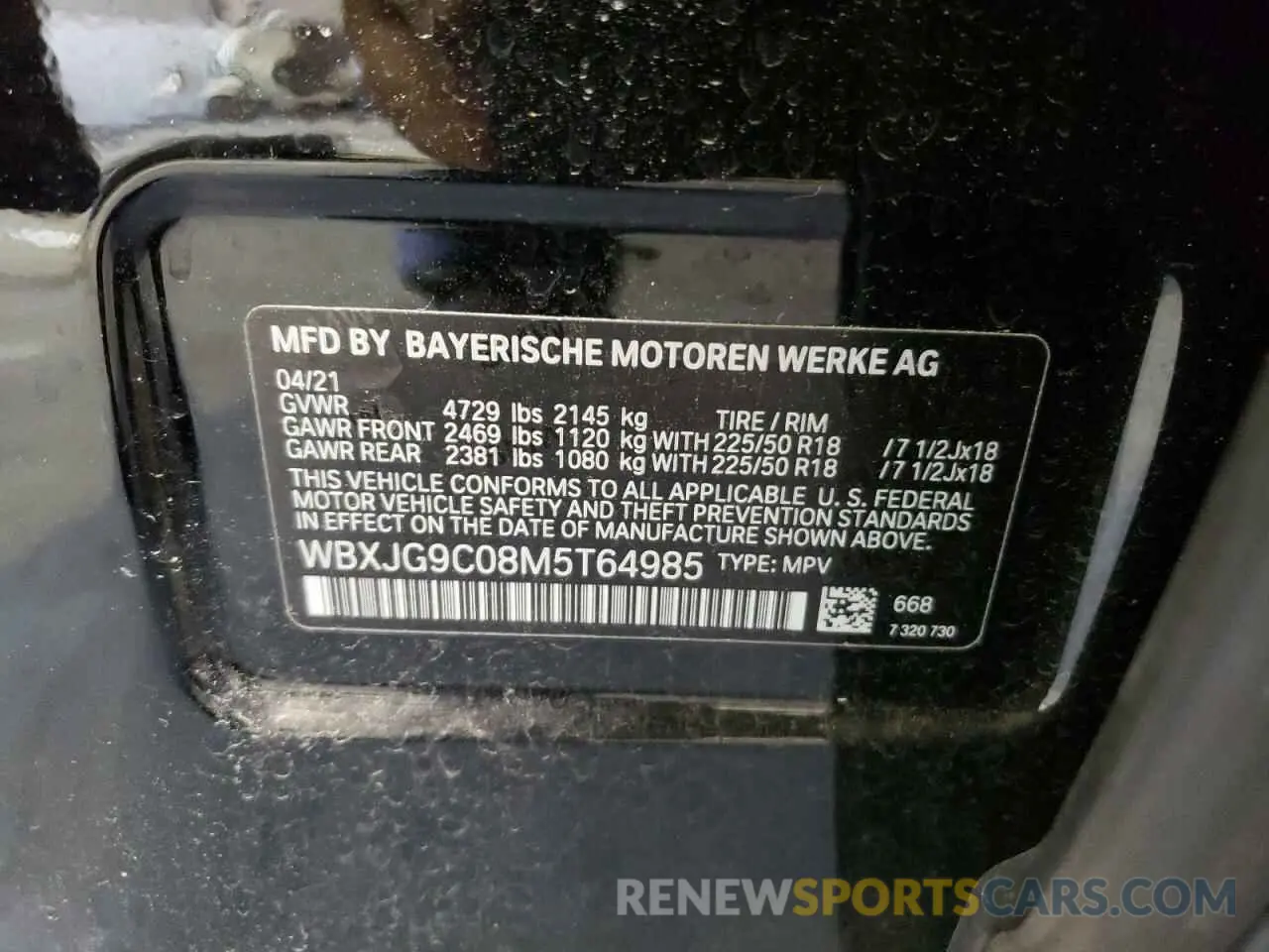 14 Фотография поврежденного автомобиля WBXJG9C08M5T64985 BMW X1 2021