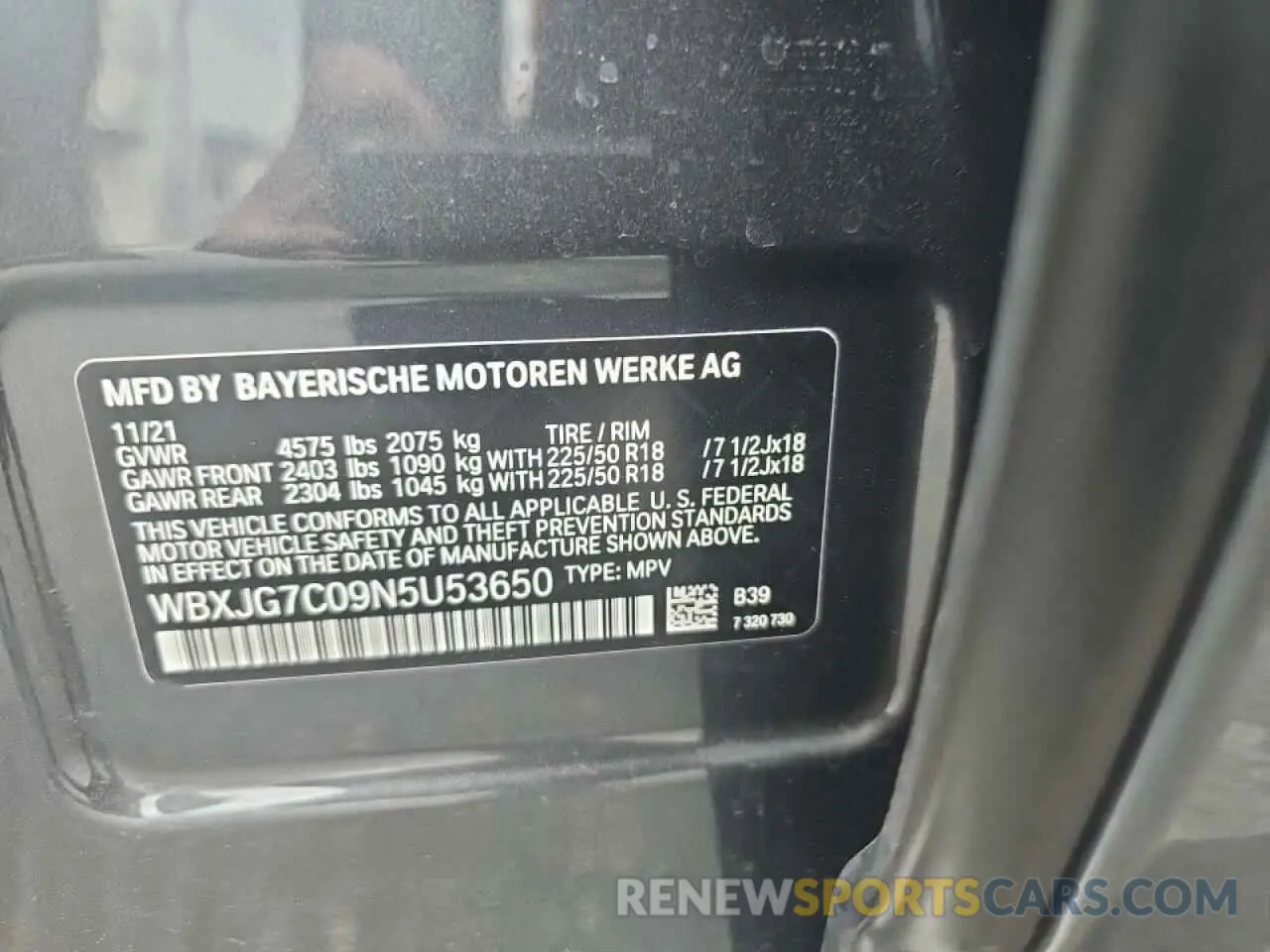 14 Photograph of a damaged car WBXJG7C09N5U53650 BMW X1 2022