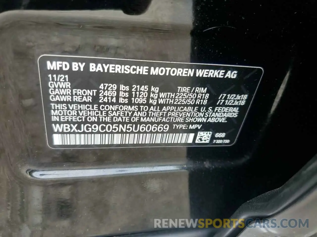 13 Photograph of a damaged car WBXJG9C05N5U60669 BMW X1 2022