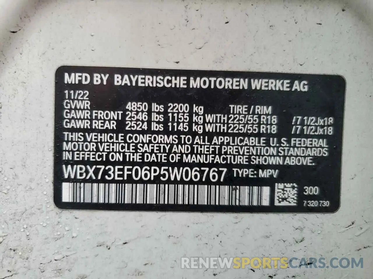 15 Фотография поврежденного автомобиля WBX73EF06P5W06767 BMW X1 2023