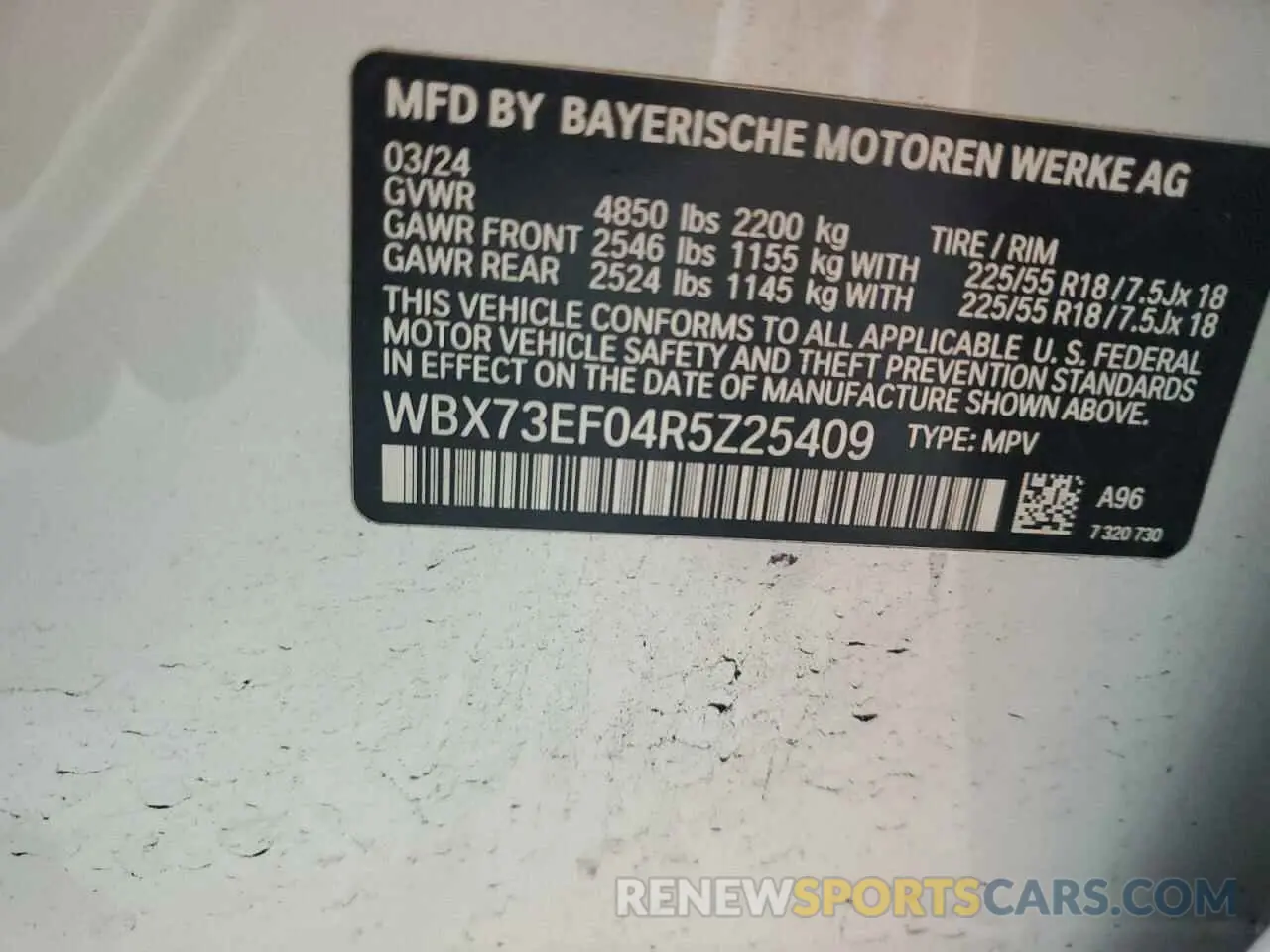 14 Фотография поврежденного автомобиля WBX73EF04R5Z25409 BMW X1 2024